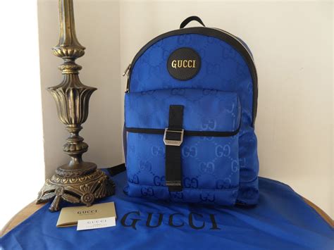 strait blck gucci backpack purse|gucci blue econyl purses.